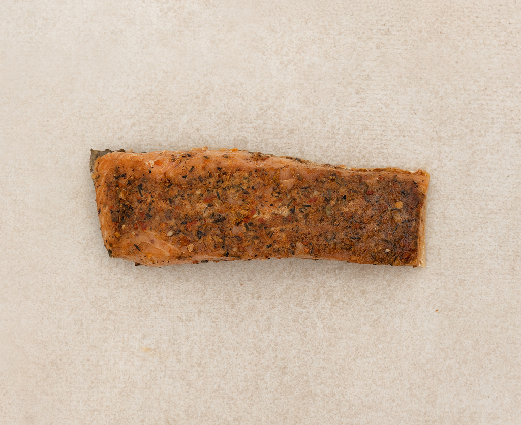 Hot-smoked salmon with Cajun