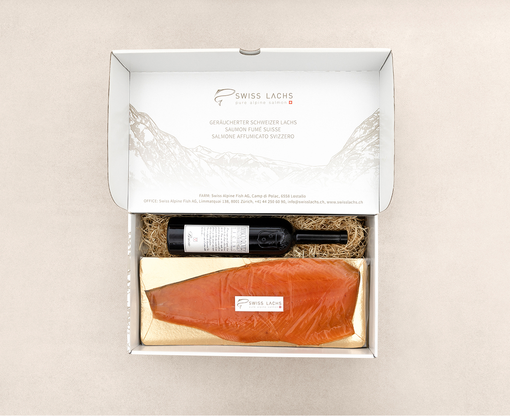 Smoked salmon side with Bianco Rovere